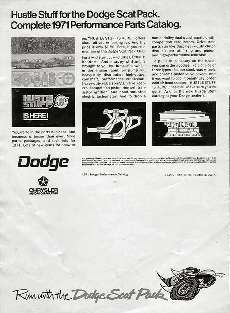 1971 Dodge Scat-Pack Brochure Page 8